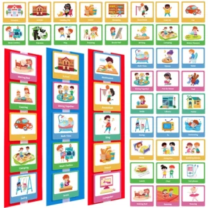 Colorful Visual Schedule Cards for Kids