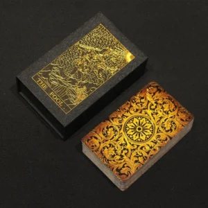 Gold Foil Tarot Cards with Guidebook