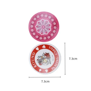 Round Waterproof Plastic Poker Playing Cards