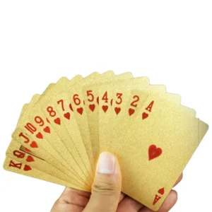 24k Gold Foil Playing Cards Set