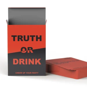 Customizable Truth Or Drink Card Game Set