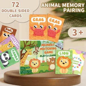 Children's Animal Learning Flash Cards